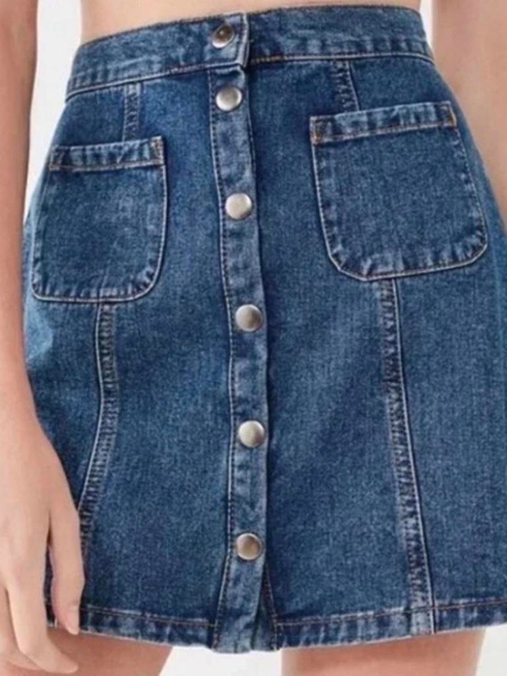 BDG Button-Down Skirt